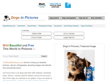 Tablet Screenshot of dogsinpictures.com